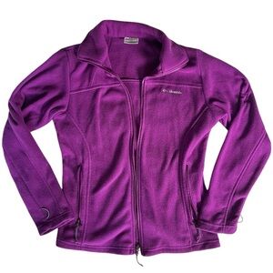 Columbia Fleece Jacket. Purple. Small.